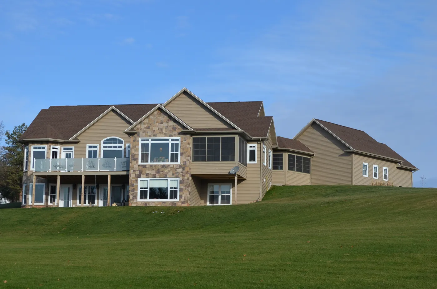 A finished two-storey home built by BernMar