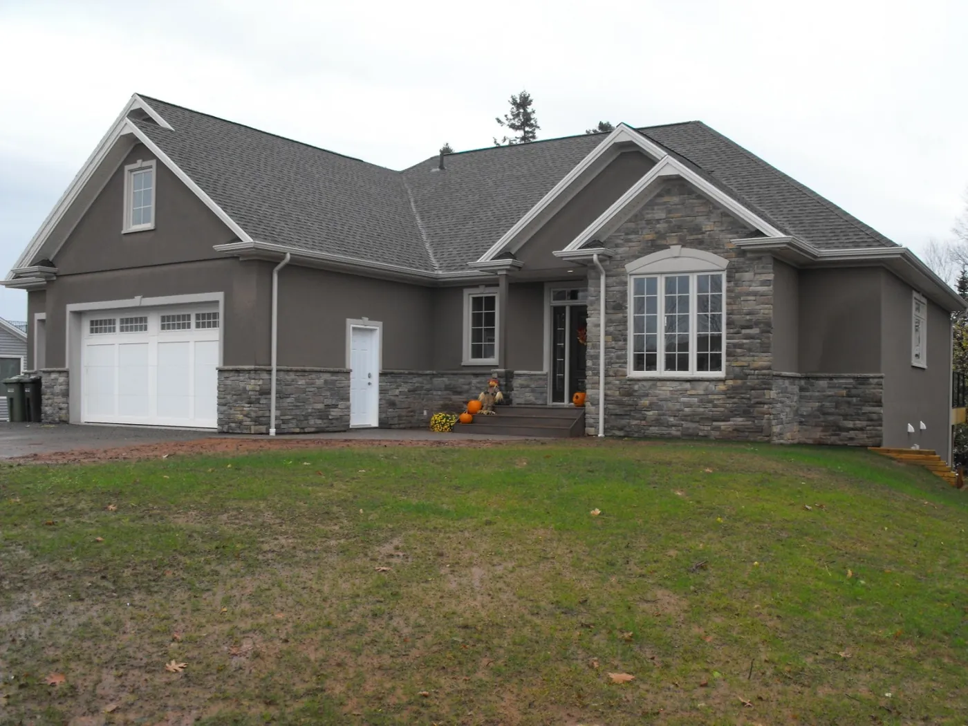 A finished home, built from the site work up